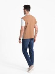 T-krekls vīriešiem Ombre Clothing, bēšs cena un informācija | Vīriešu T-krekli | 220.lv