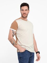T-krekls vīriešiem Ombre Clothing, bēšs cena un informācija | Vīriešu T-krekli | 220.lv