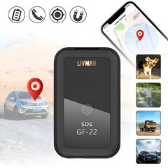 Mini GPS izsekotājs LIVMAN GF-22 cena un informācija | Mobilo telefonu aksesuāri | 220.lv