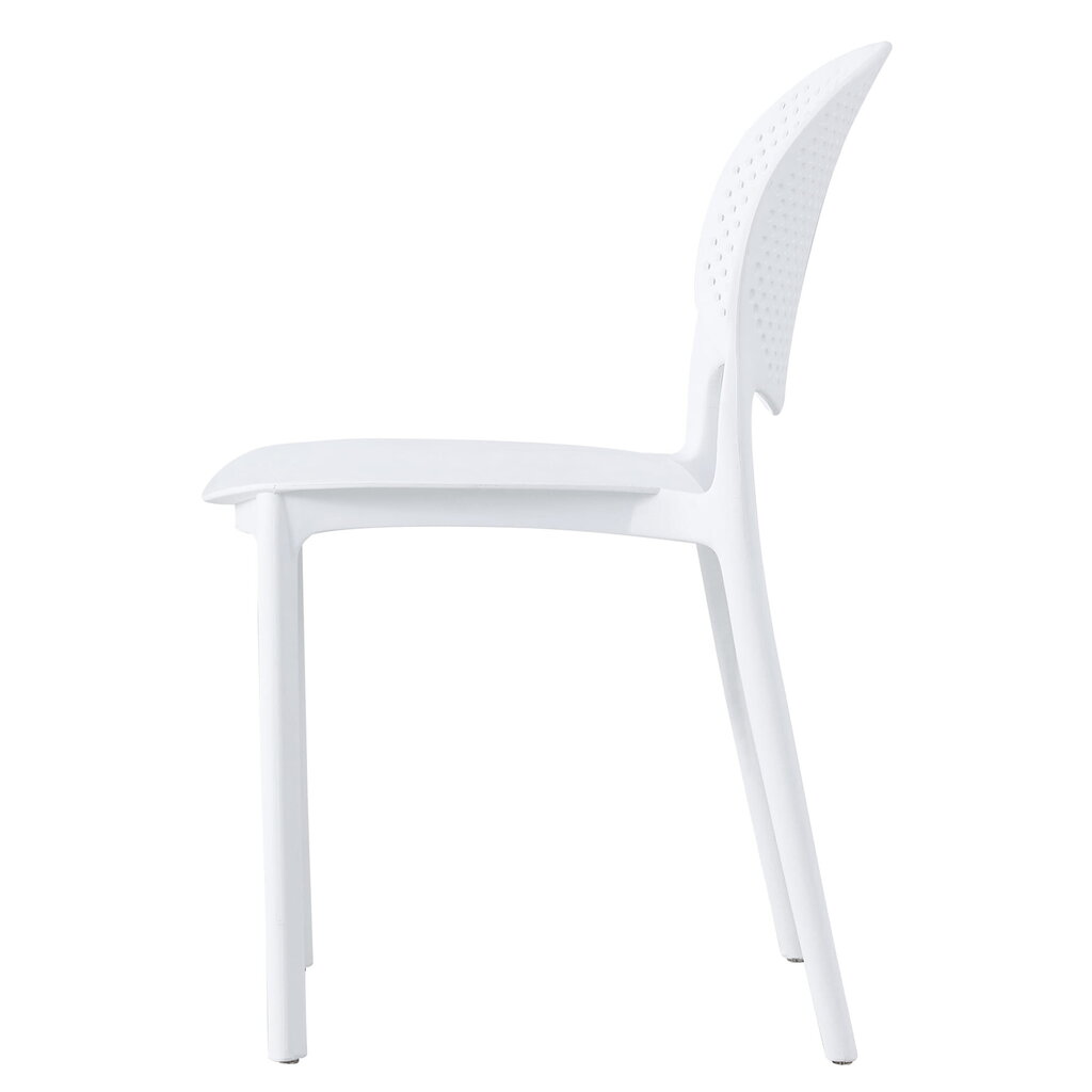 Ēdamistabas krēsls, balts цена и информация | Virtuves un ēdamistabas krēsli | 220.lv