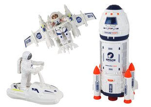 Набор «Космический корабль» с аксессуарами Lean Toys, 10 эл. цена и информация | Игрушки для мальчиков | 220.lv