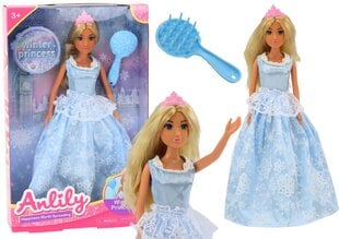 Lelle Anlily Ledus karaliene ar matu suku, zila cena un informācija | Rotaļlietas meitenēm | 220.lv