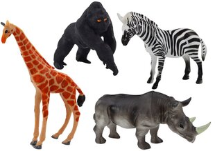 Āfrikas dzīvnieku figūriņu komplekts, 4 gab. cena un informācija | Rotaļlietas zēniem | 220.lv