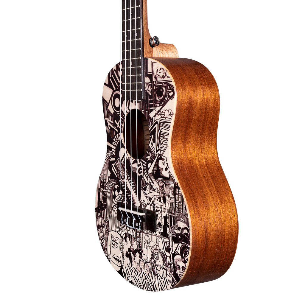 Tenora ukulele Cascha Art Sketch HH 2609 cena un informācija | Ģitāras | 220.lv