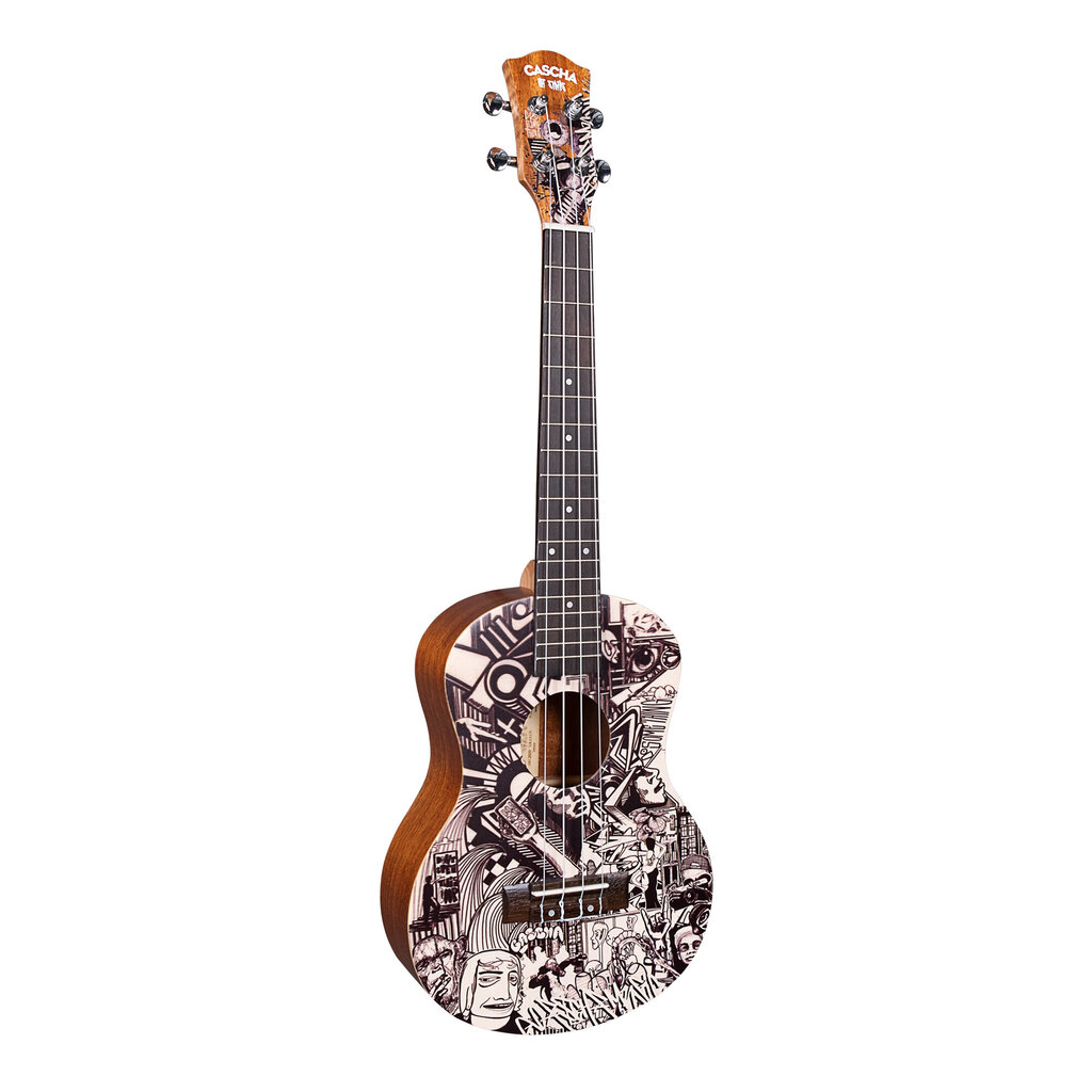 Tenora ukulele Cascha Art Sketch HH 2609 cena un informācija | Ģitāras | 220.lv