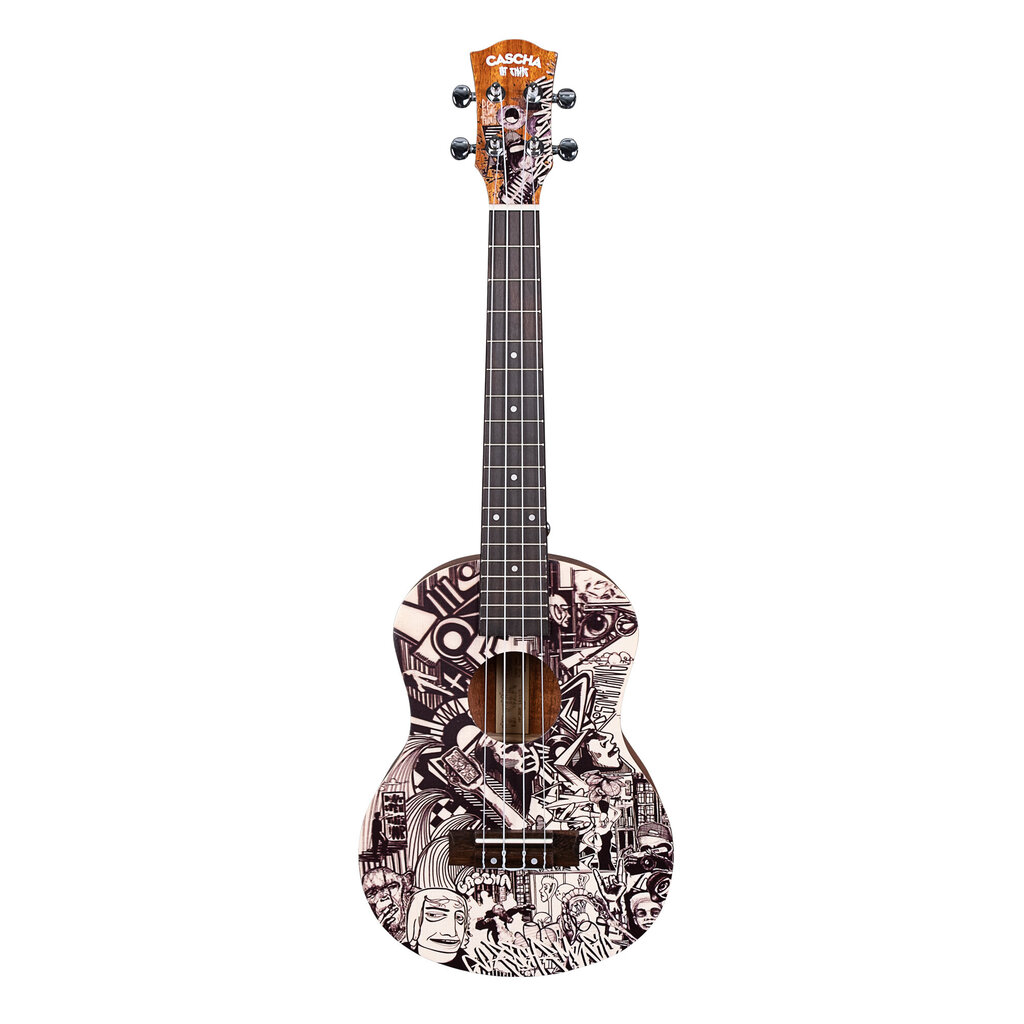 Tenora ukulele Cascha Art Sketch HH 2609 cena un informācija | Ģitāras | 220.lv