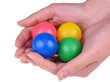 Mīkstas krāsainas bumbiņas tīklā, 4 gab. цена и информация | Rotaļlietas zēniem | 220.lv