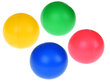 Mīkstas krāsainas bumbiņas tīklā, 4 gab. цена и информация | Rotaļlietas zēniem | 220.lv
