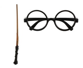 Костюм, палочка, волшебник очки, Гарри Поттер  цена и информация | Карнавальные костюмы, парики и маски | 220.lv