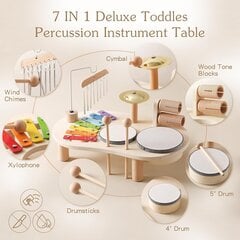Bērnu mūzikas instrumenti 7in1 Asaki cena un informācija | Attīstošās rotaļlietas | 220.lv