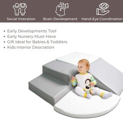 Мягкий пенопластовый игровой набор, серый цена и информация | Игрушки для малышей | 220.lv