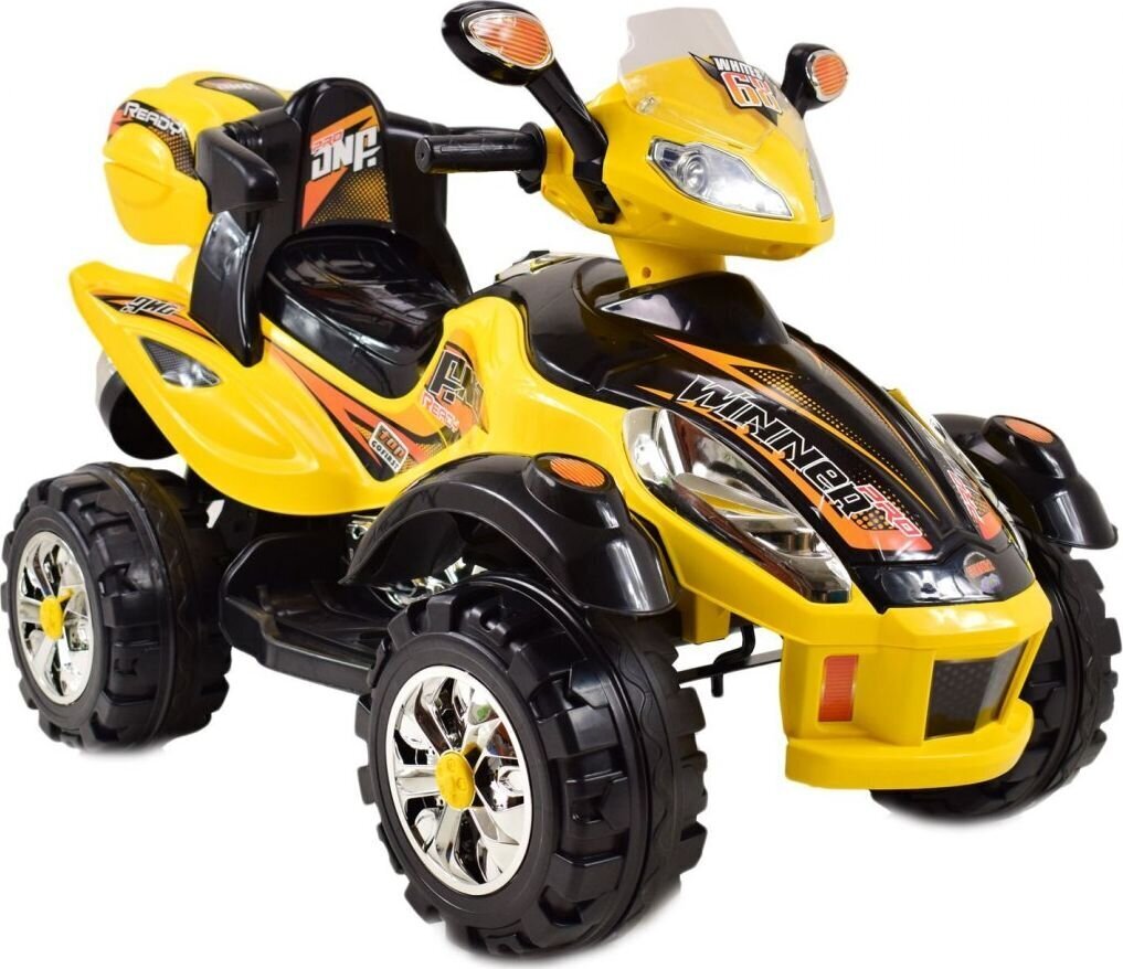 Vienvietīgs bērnu elektromobilis kvadricikls Winner PB-903, dzeltens cena un informācija | Bērnu elektroauto | 220.lv