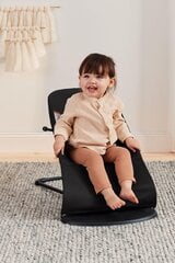 Šūpuļkrēsliņš BabyBjörn Balance Soft Woven, black/grey cena un informācija | Bērnu šūpuļkrēsliņi | 220.lv