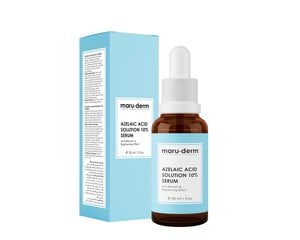 Sejas serums ar azelaīnskābes šķīdumu 10% Maruderm, 30 ml cena un informācija | Serumi sejai, eļļas | 220.lv