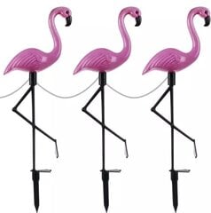 LED dārza lampa flamingo,rozā, 3 gab. cena un informācija | Āra apgaismojums | 220.lv
