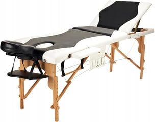 Masāžas galds Bodyfit, 184x60 cm, balts цена и информация | Аксессуары для массажа | 220.lv