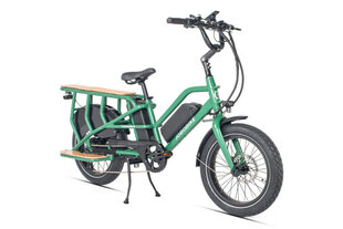 Электрический грузовой велосипед JOBOBIKE Transer, Зеленый цена и информация | Электровелосипеды | 220.lv