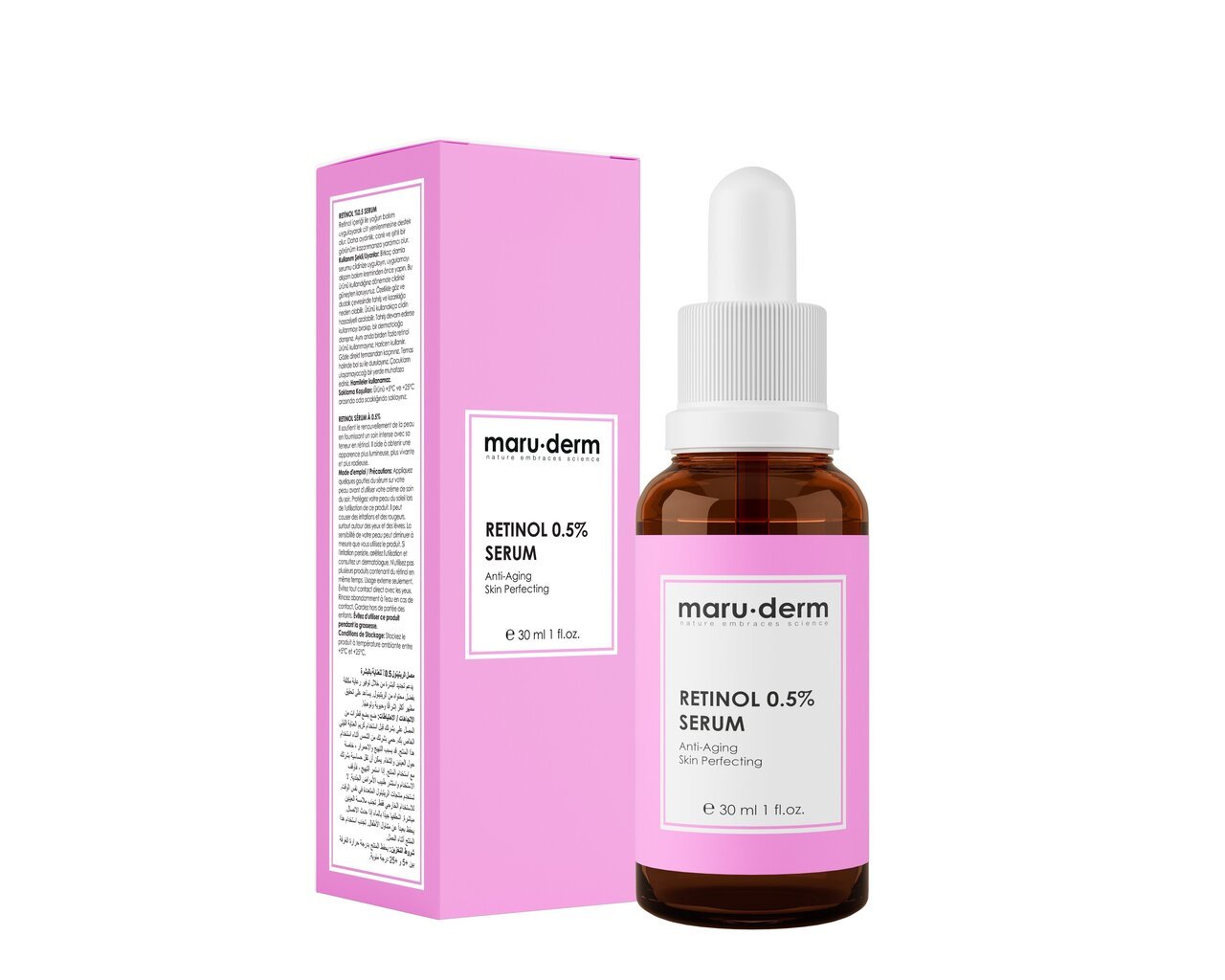 Sejas serums ar retinolu 0,5% Maruderm, 30 ml cena un informācija | Serumi sejai, eļļas | 220.lv