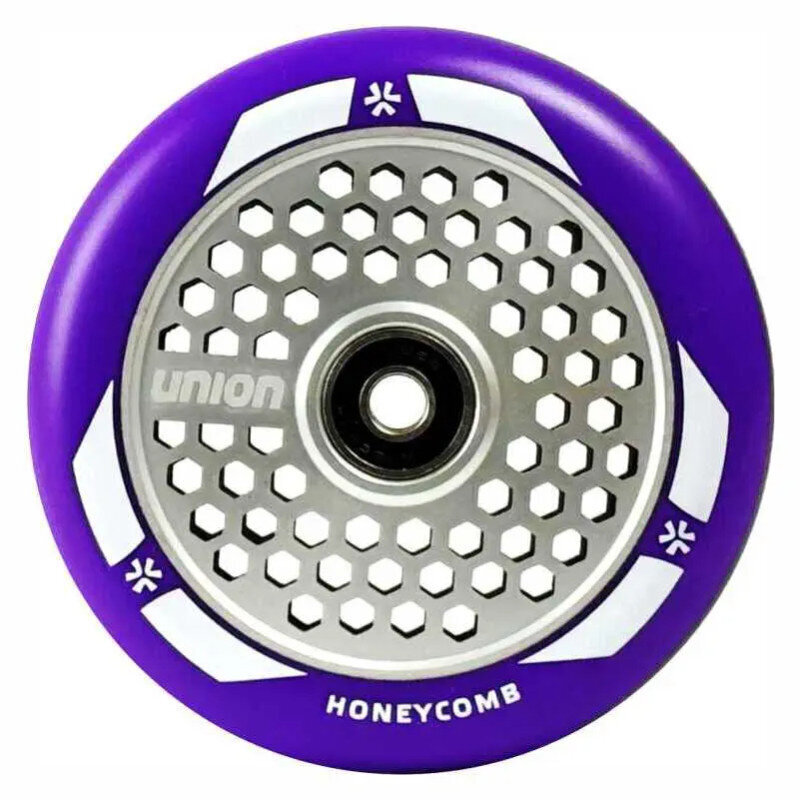 Ritenis skrejritenim Union Honeycomb Pro Scooter Wheel 110mm, violets/sudrabs cena un informācija | Skrejriteņi | 220.lv