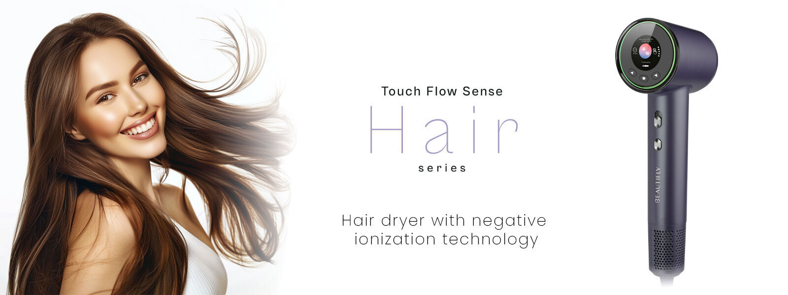 Beautifly Touch Flow Sense Hair cena un informācija | Matu fēni | 220.lv