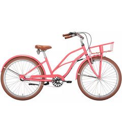 Круизный велосипед EXCELSIOR Chillax, 26 дюймов, розовый, 3-скор. цена и информация | Велосипеды | 220.lv