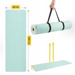Fitnesa un jogas paklājiņš 180 cm x 60 cm cena un informācija | Vingrošanas paklāji | 220.lv