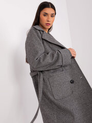 Женское темно-серое пальто цена и информация | Женские пальто | 220.lv