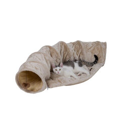 Tunelis kaķiem ar spilvenu ,116 cm, plīša Zoolove cena un informācija | Suņu gultas, spilveni, būdas | 220.lv