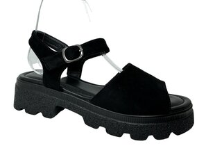 Sieviešu sandales Purlina, melnas cena un informācija | Sieviešu sandales | 220.lv