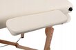 Masāžas galds Bodyfit XXL 3, 195x70 cm, balts cena un informācija | Masāžas piederumi | 220.lv
