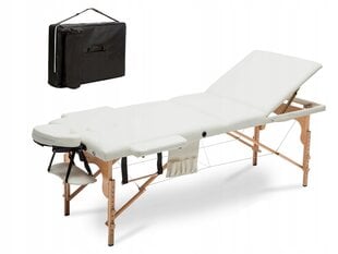 Masāžas galds Bodyfit XXL 3, 195x70 cm, balts цена и информация | Аксессуары для массажа | 220.lv
