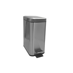 Урна для мусора MD-0046 SATIN, 5 л, узкая, квадратная (310136) цена и информация | Аксессуары для ванной комнаты | 220.lv