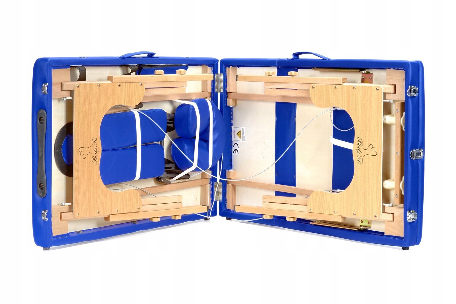 Masāžas galds Bodyfit 3, 184x60 cm, zils цена и информация | Masāžas piederumi | 220.lv