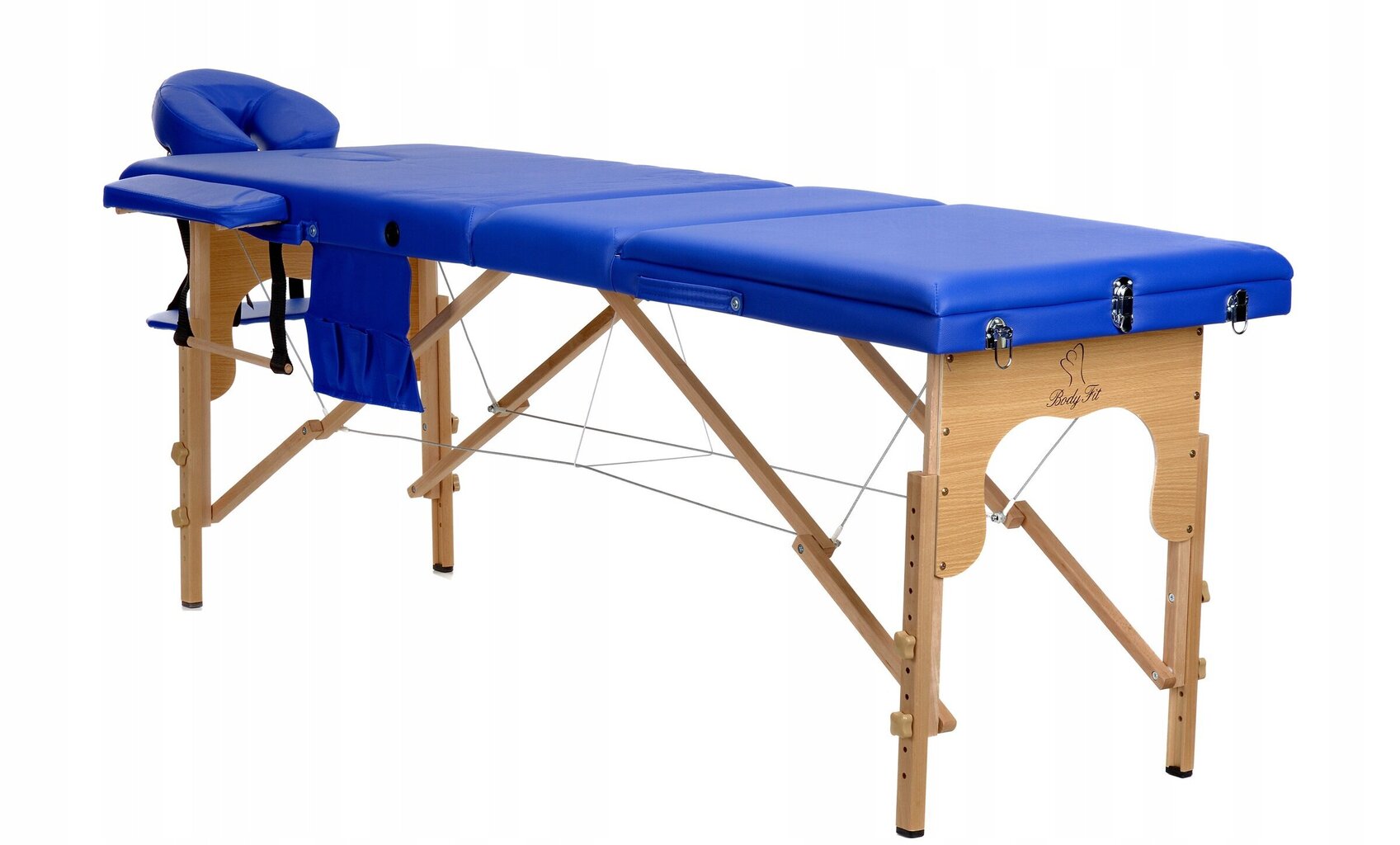 Masāžas galds Bodyfit 3, 184x60 cm, zils цена и информация | Masāžas piederumi | 220.lv