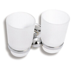 Двойной держатель с двумя стаканами NOV I 6157.0 (310005) цена и информация | Аксессуары для ванной комнаты | 220.lv