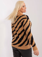 Женский свитер светло-коричневого цвета больших размеров цена и информация | Женские кофты | 220.lv