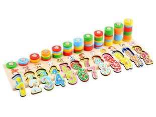 Деревянная головоломка Учимся считать цена и информация | Развивающие игрушки | 220.lv