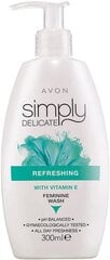 Средство для умывания интимной зоны с витамином Е  для женщин Avon Simply Delicate Refreshing, 300мл цена и информация | Средства для интимной гигиены | 220.lv