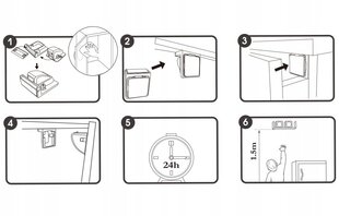Магнитная защита для шкафов и ящиков Flurysar, 10 шт. цена и информация | Товары для безопасности детей дома | 220.lv