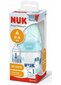 Stikla pudelīte Nuk First Choice+ 0-6 mēn, 120 ml, zila цена и информация | Bērnu pudelītes un to aksesuāri | 220.lv