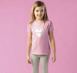 T-krekls meitenēm Glamcutie, rozā cena un informācija | Krekli, bodiji, blūzes meitenēm | 220.lv