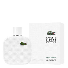 Tualetes ūdens Lacoste L.12.12 White EDT vīriešiem, 100 ml cena un informācija | Vīriešu smaržas | 220.lv