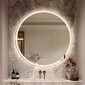 LED spogulis Bolen, 70 cm, sudrabs cena un informācija | Spoguļi | 220.lv