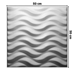 3D griestu paneļi Ogień White 2m2 - Pa 8 gab. Deccart cena un informācija | Griestu, sienu dekoru elementi | 220.lv