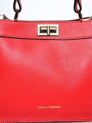 Carla Ferreri SS24 CF 1891T ROSSO 58 кожаная сумка цена и информация | Женские сумки | 220.lv