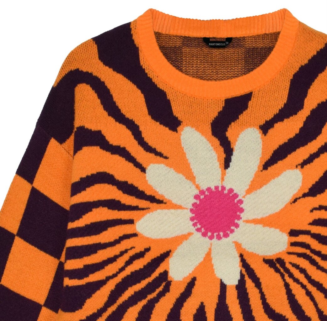 Džemperis sievietēm Pantoneclo PAN2022016, oranžs цена и информация | Sieviešu džemperi | 220.lv