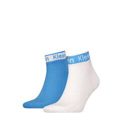 Носки Calvin Klein, 2 пары, синие, белые, 100001807 007 18854 цена и информация | Мужские носки | 220.lv