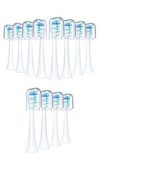 Насадки для электрических зубных щеток Philips Sonicare Redtron, 12 шт. белый цена и информация | Насадки для электрических зубных щеток | 220.lv