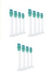 Sonic Насадки для электрических зубных щеток Philips Sonicare ,12 шт. белый цена и информация | Насадки для электрических зубных щеток | 220.lv