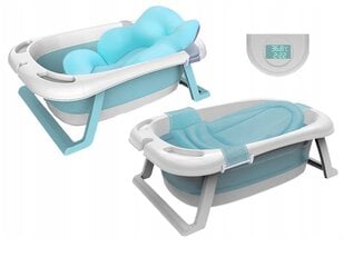 Saliekamā mazuļa vanna ar termometru Axel cena un informācija | Mazuļa mazgāšana | 220.lv